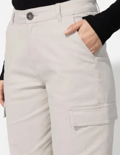 Cargobroek - Katoenmix - beige