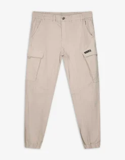 Cargobroek - Regular waist - beige