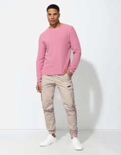 Cargobroek - Regular waist - beige