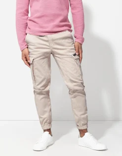 Cargobroek - Regular waist - beige