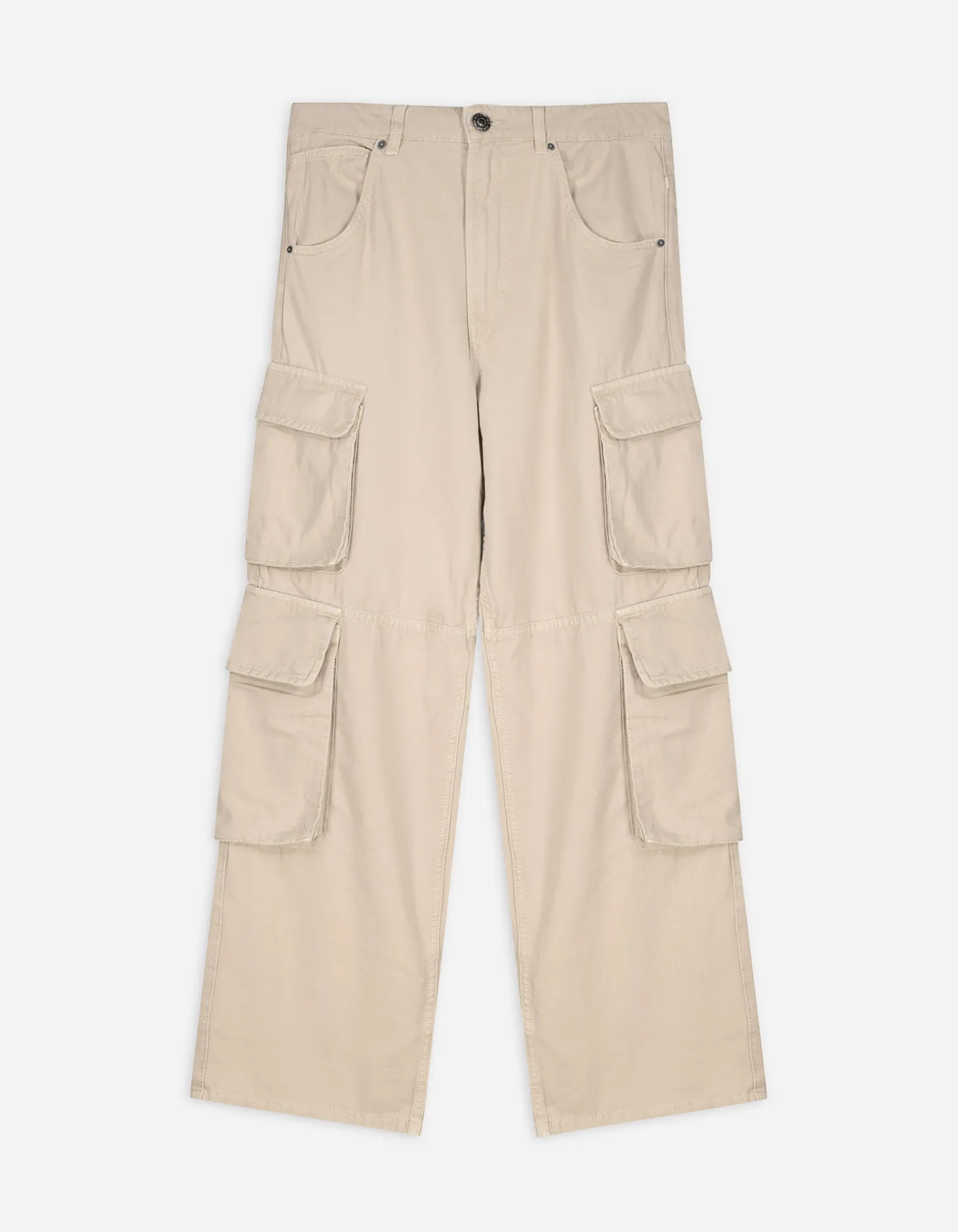 Cargobroek - Straight fit - beige