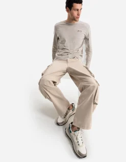 Cargobroek - Straight fit - beige