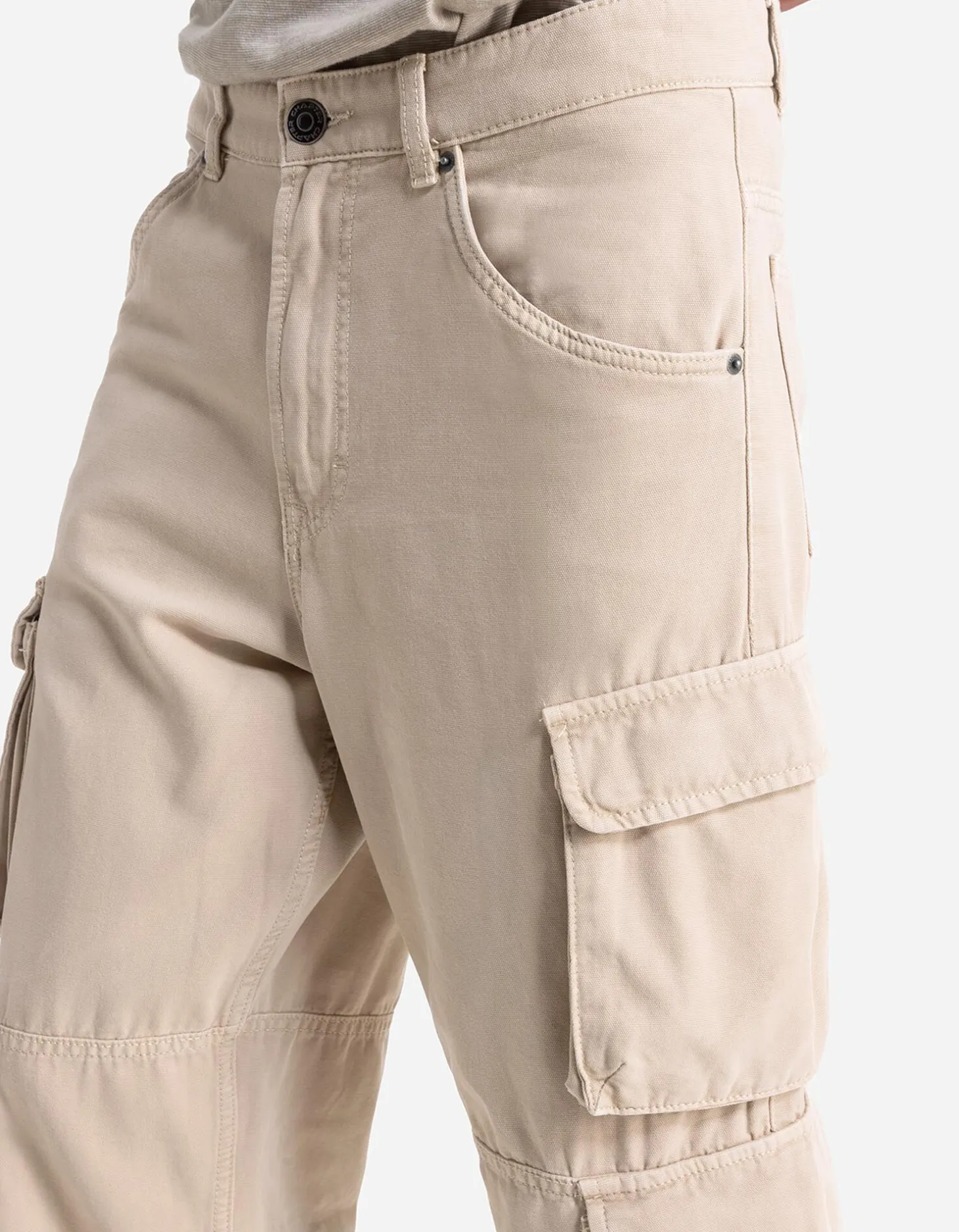 Cargobroek - Straight fit - beige