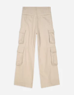 Cargobroek - Straight fit - beige