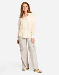 Cargobroek - Wide fit - beige