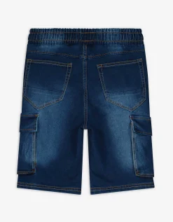 Cargoshort - donkerblauw denim - donkerblauw