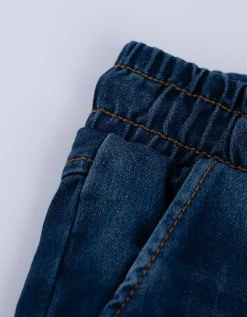 Cargoshort - donkerblauw denim - donkerblauw