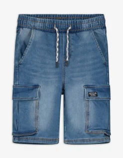 Cargoshort - lichtblauw denim - lichtblauw