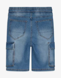 Cargoshort - lichtblauw denim - lichtblauw