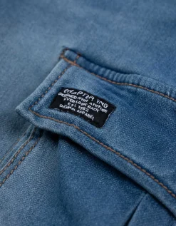 Cargoshort - lichtblauw denim - lichtblauw