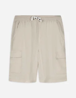 Cargoshort - Linnenmix - lichtgroen