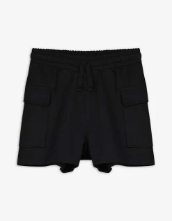 Cargoshort - Sweatstof - zwart