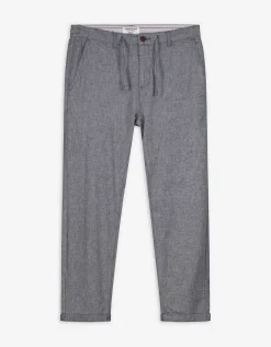 Chino - Linnenlook - donkerblauw