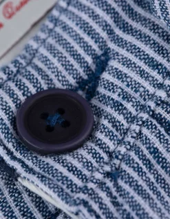Chino - Linnenmix - donkerblauw