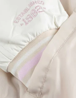 College jas - Materiaalmix - beige