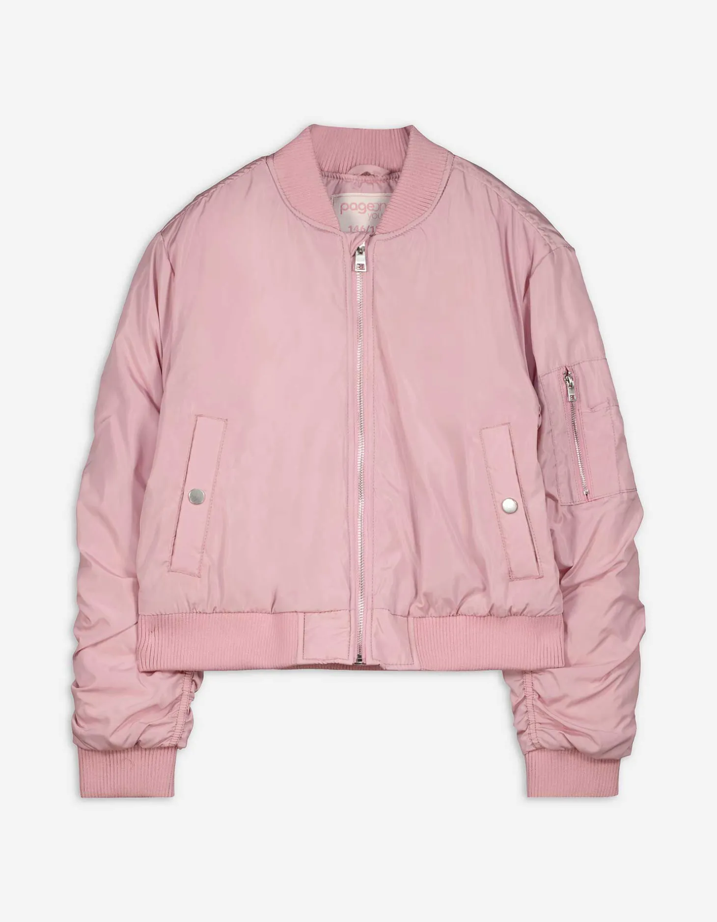 College jas - Ritssluiting - roze