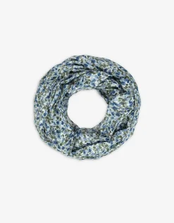 Colsjaal - Print all-over - lichtblauw