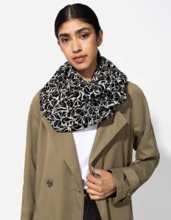 Colsjaal - Print all-over - wit