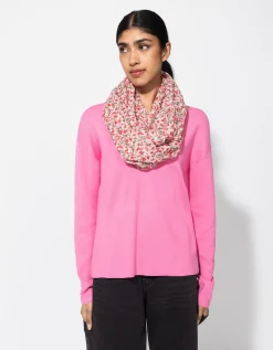 Colsjaal - Print all-over - lichtrood