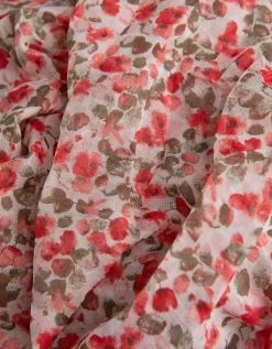 Colsjaal - Print all-over - lichtrood