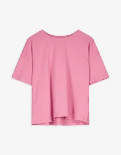 Cropped shirt - Jersey - pink