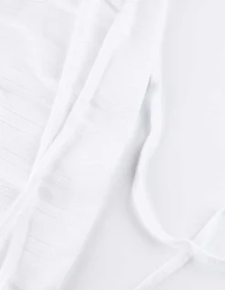 Cropped shirt - Vetersluiting - wit
