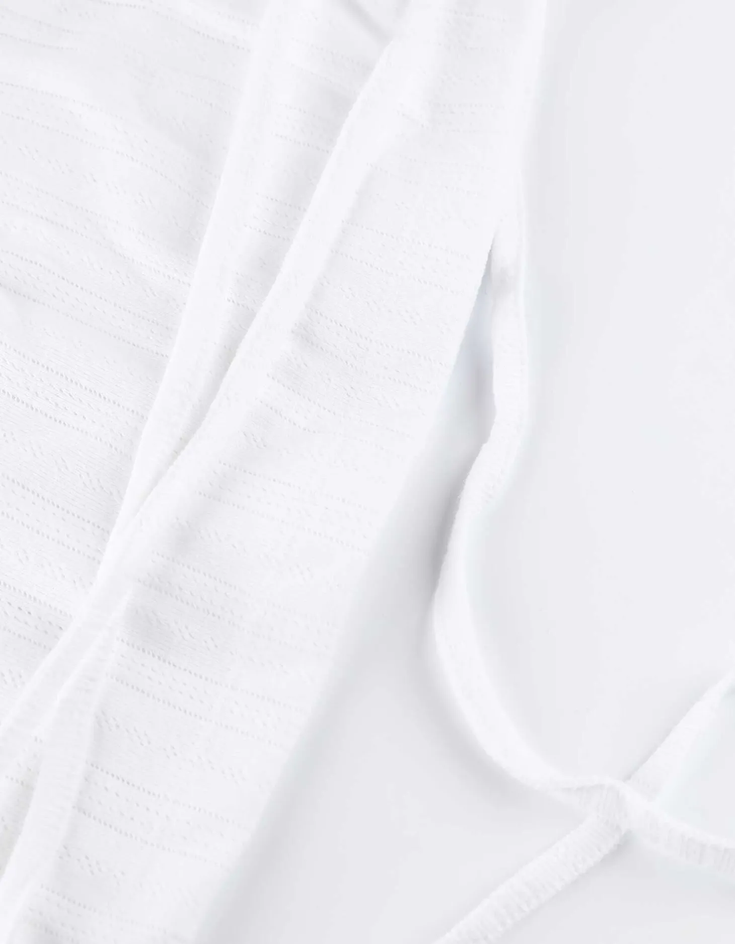 Cropped shirt - Vetersluiting - wit