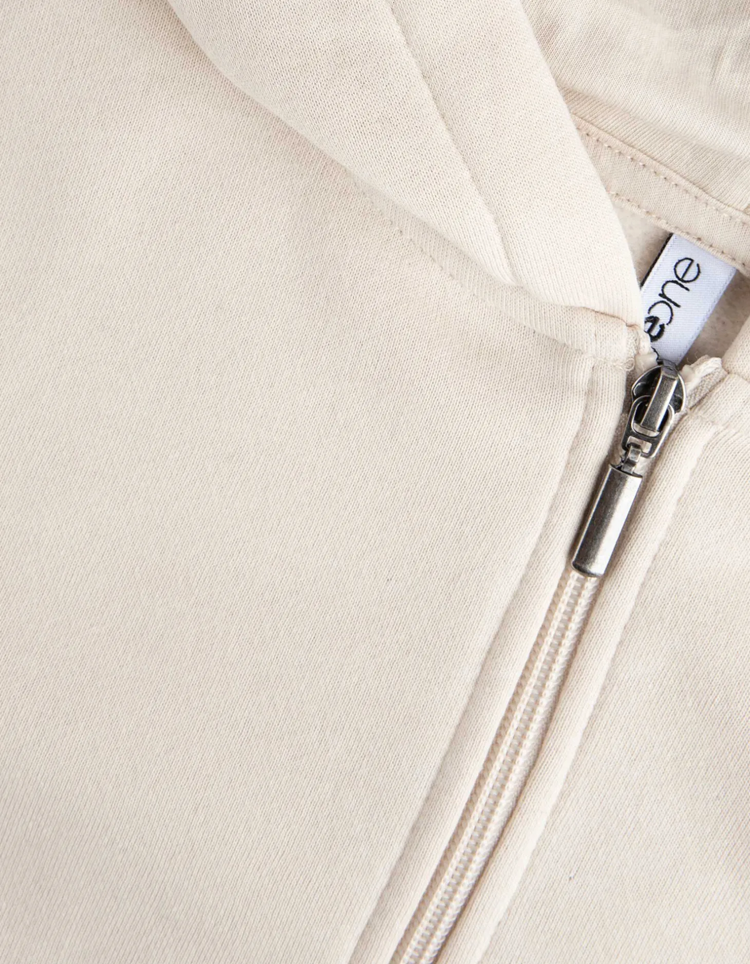 Cropped sweatjack - Capuchon met tunnelkoord - wit