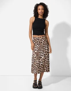 Cropped top - Effen - zwart
