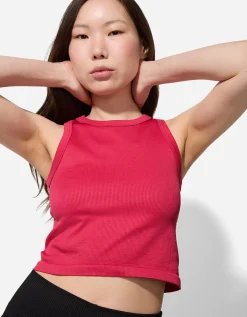 Cropped top - Naadloos - pink