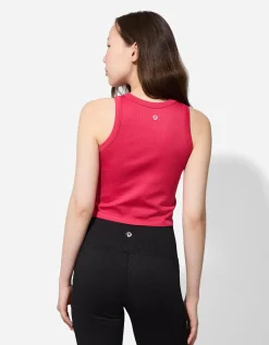 Cropped top - Naadloos - pink