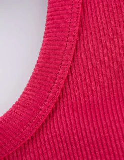Cropped top - Naadloos - pink