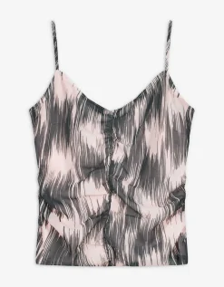 Cropped top - Slim fit - donkergrijs