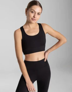 Cropped top - Zachte touch - zwart