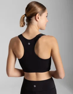 Cropped top - Zachte touch - zwart
