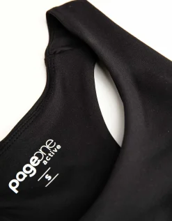 Cropped top - Zachte touch - zwart