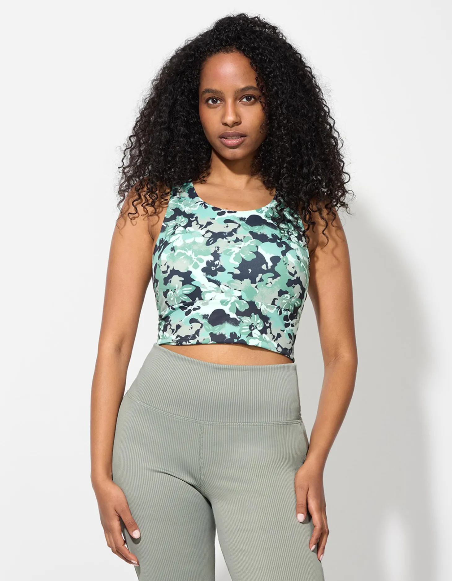 Cropped top - Zachte touch - lichtgroen
