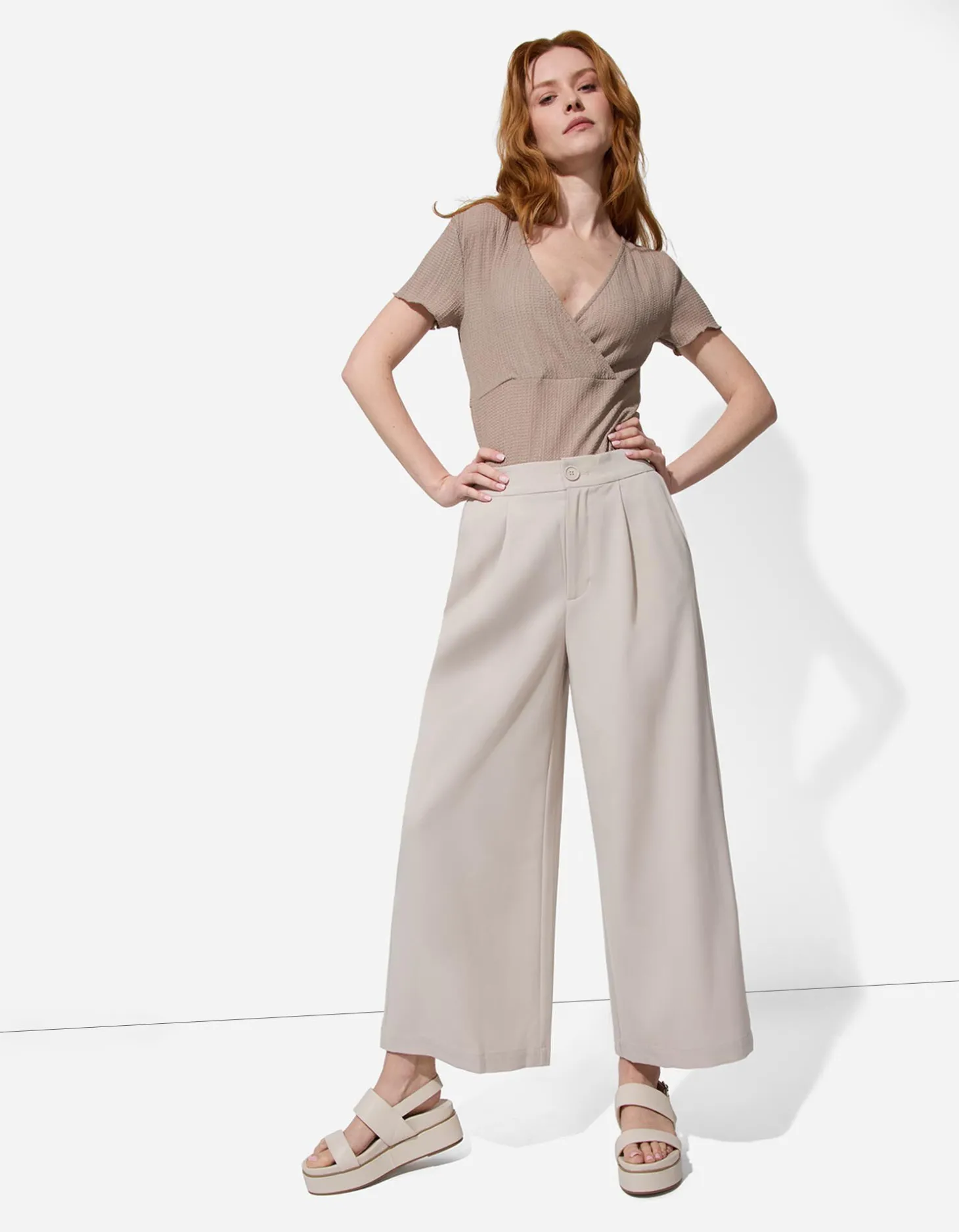 Culotte - Effen - lichtgrijs