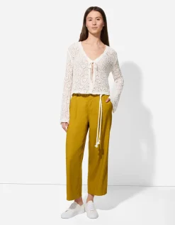 Culotte - Linnenmix - donkergroen