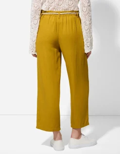 Culotte - Linnenmix - donkergroen