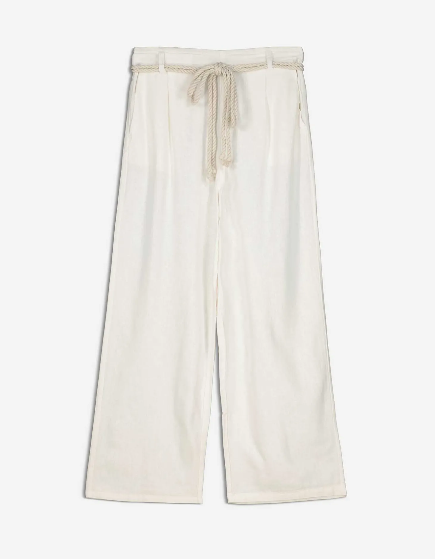 Culotte - Linnenmix - wit