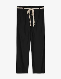 Culotte - Linnenmix - zwart