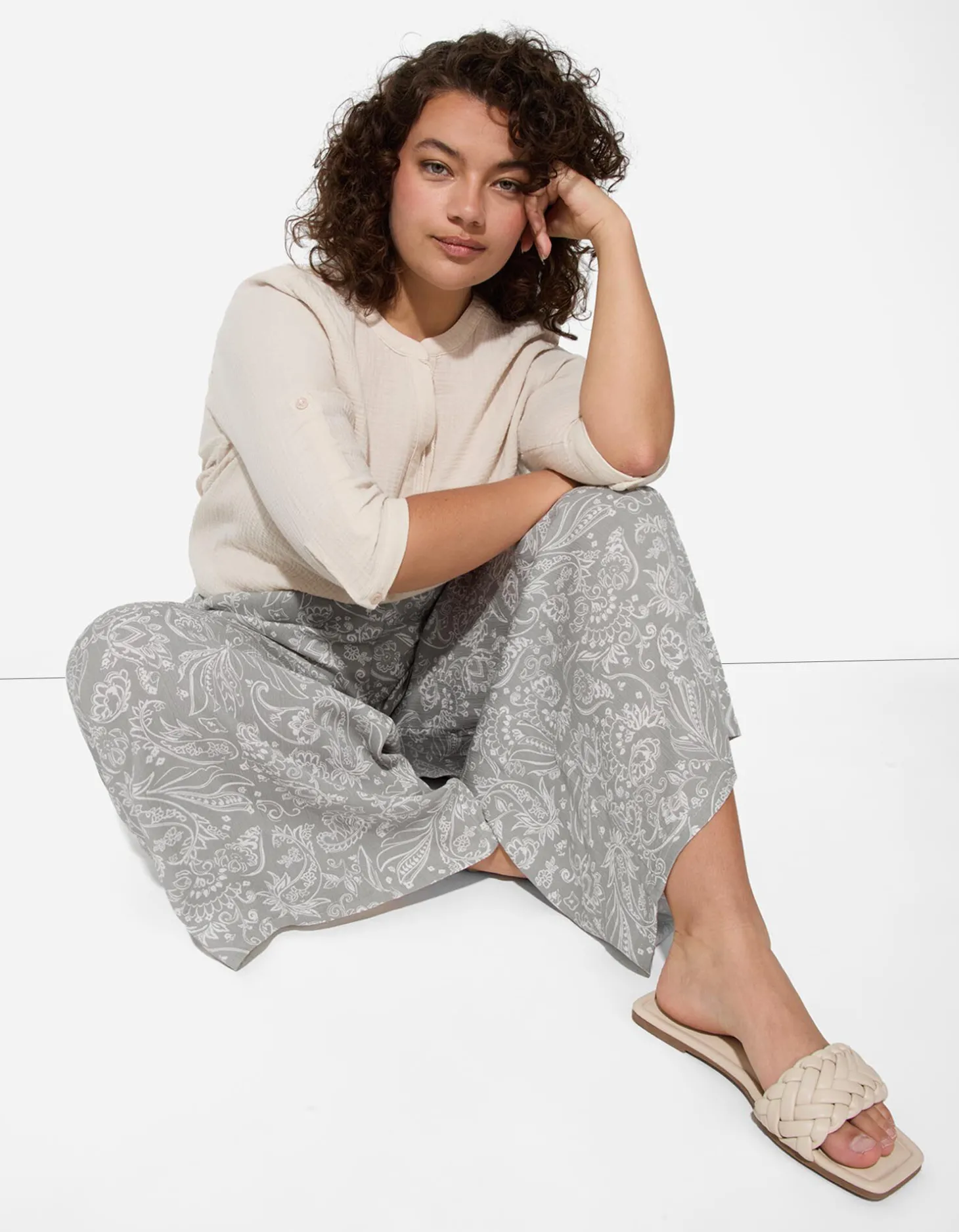 Culotte - Motief all-over - lichtgroen