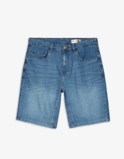 Denim short - blauw