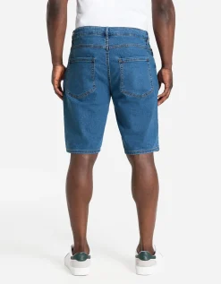 Denim short - blauw