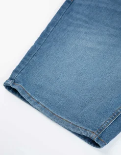 Denim short - blauw