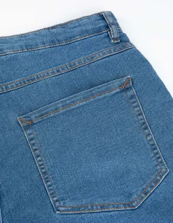 Denim short - blauw