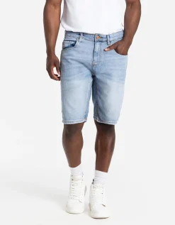 Denim short - lichtblauw