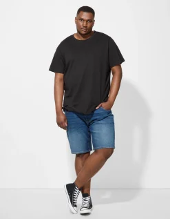 Denim short - Straight fit - donkerblauw