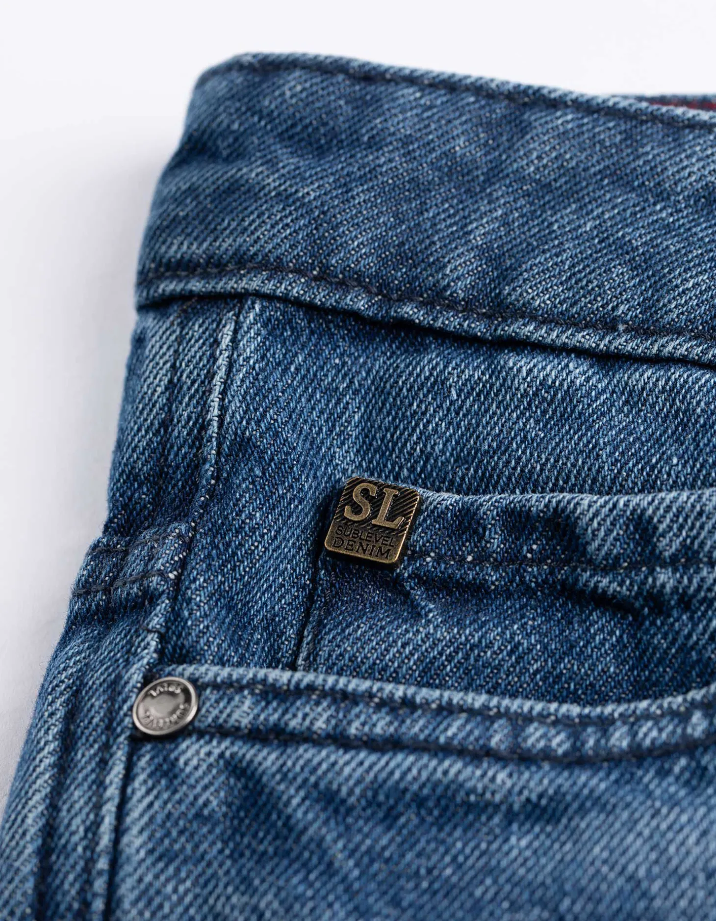 Denim short - Straight fit - blauw